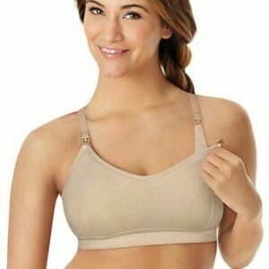 PLAYTEX Wirefree Pullover Nude Comfort Flex Fit Tan Nursing Bra Size 2XL NEW